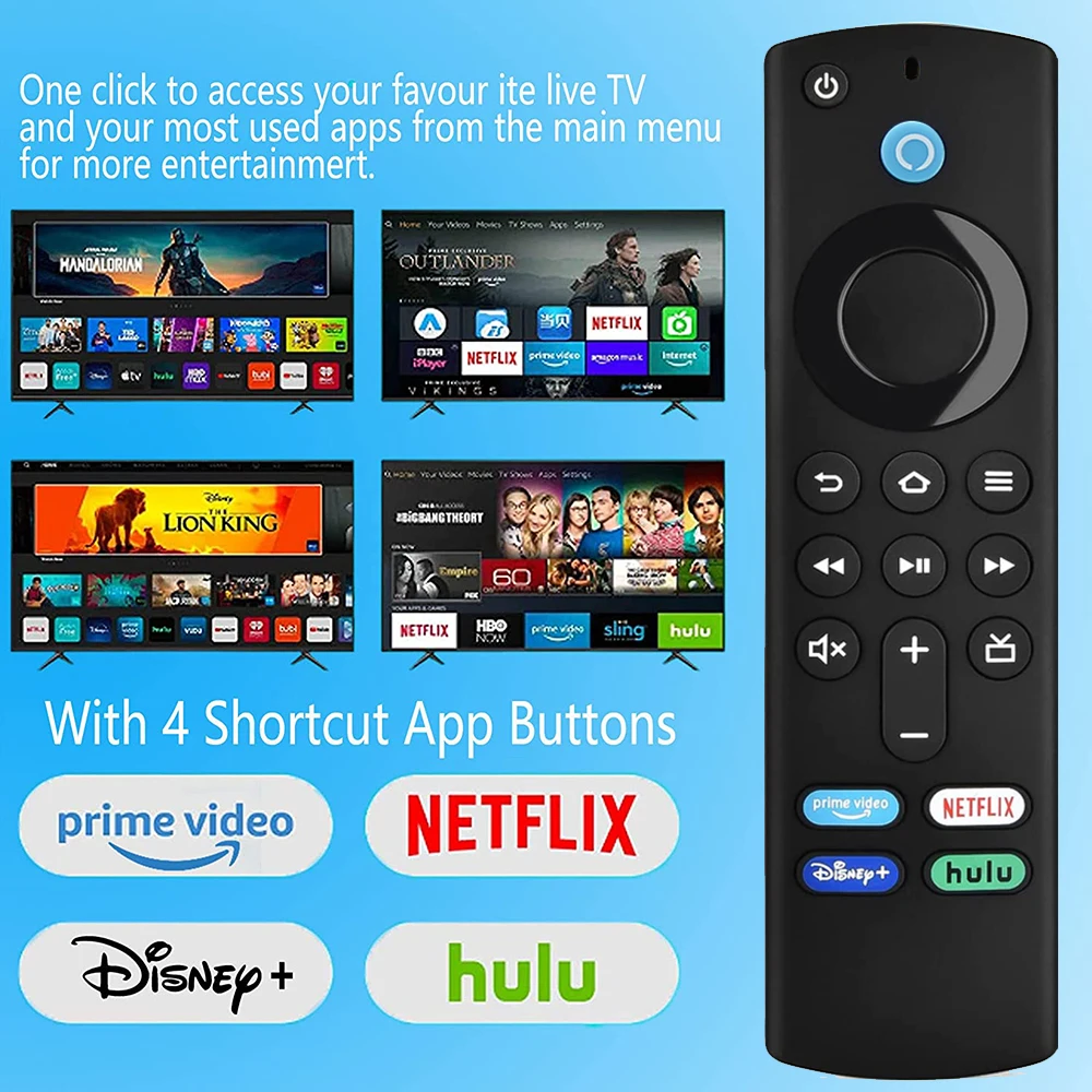 L5B83G Voice Replacement Compatible with Remote control for Fire TV Stick 2nd Gen/3rd Gen/Lite/4K