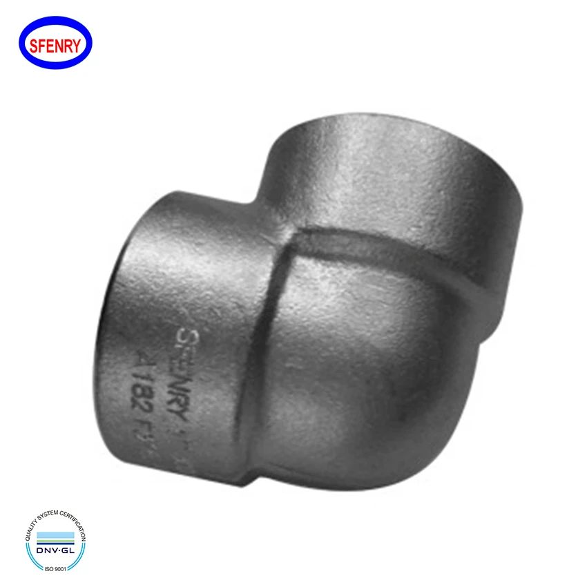 Sfenry Forged A105 Carbon Steel DN25 DN50 DN100 90 Degree Elbow WELDING