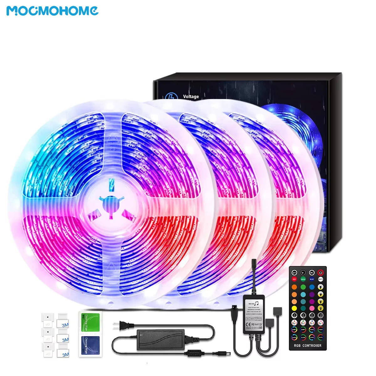12 В 10 М15 м 20 5050 RGB музыкальная синхронизация меняющая цвет дистанционное управление приложением Гибкая Смарт-светодиодная лента