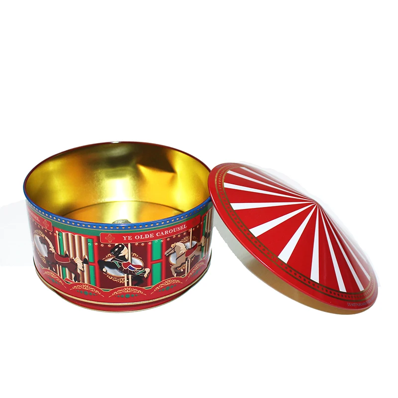 Custom Tea Tin Containers Tea Chocolate Candle Cookies Cake Tin Gift Box Empty tin packaging