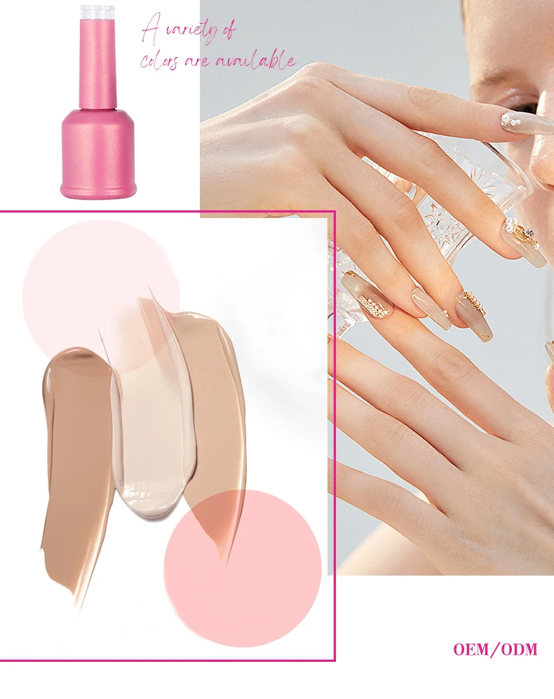 High Quality Pastel Candy Light Color Rubber Base Nails Spring Summer Macaron Gel Polish Wholesale