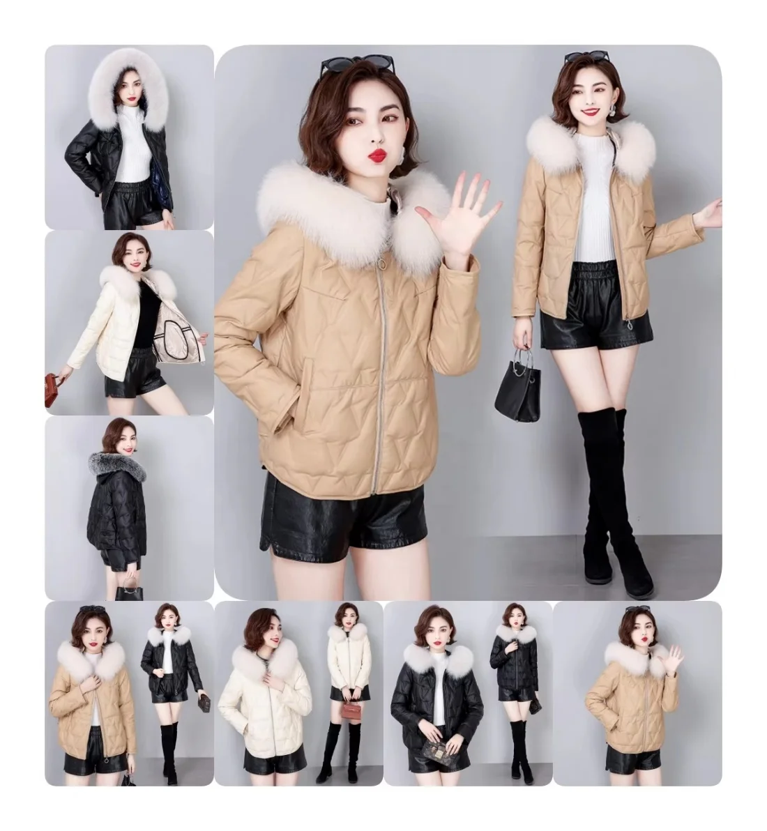 Fur Winter Jacket for Women Plus size Winter Hooded Coat Women Parkas Warm Down Jacket Female Coat Lady