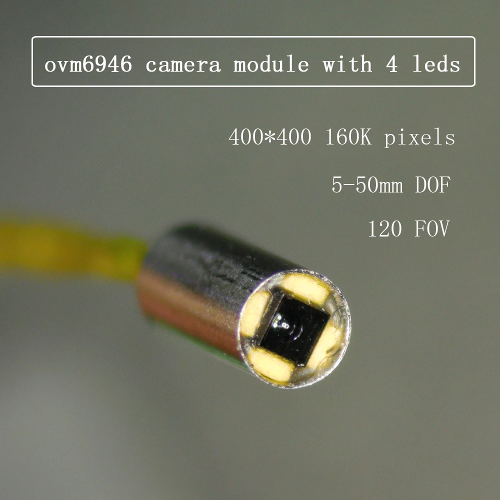 best selling 1.6 mm Medical Endoscope Module 400*400 OV6946 micro endoscope camera module