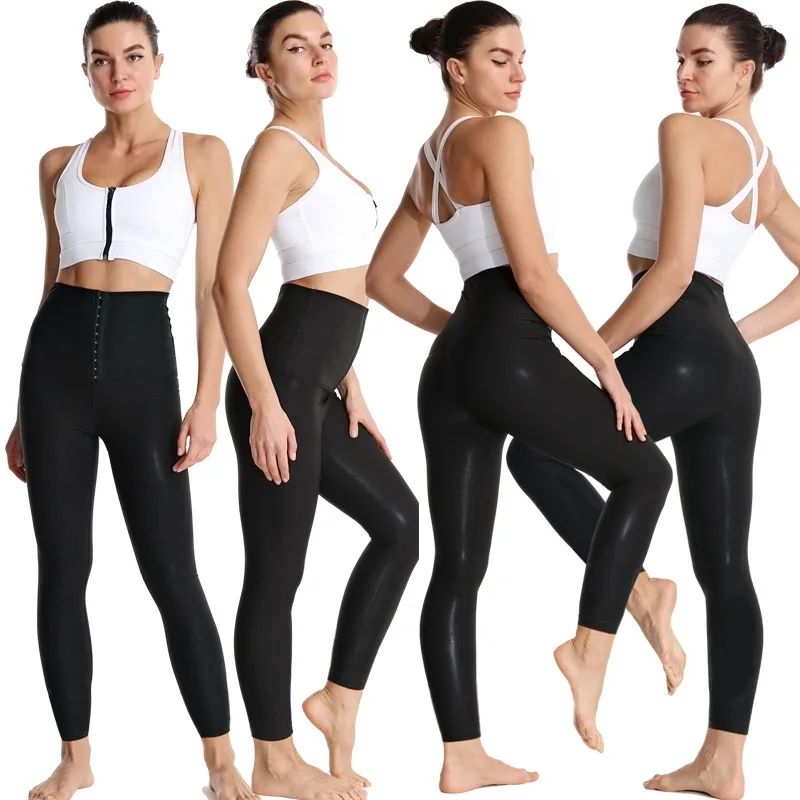 New Arrival Neoprene Sauna Sweat Pants Women Fitness Lose Weight Tummy Control Waist Trainer Slimming Corset Yoga Leggings