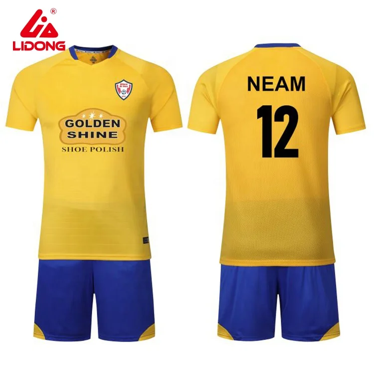 Custom Sublimation Printed Football Shirt Plain Football Uniform School Football Jersey Wholesale