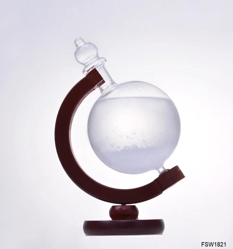 Метеостанция из хрустального стекла, барометр для дома и офиса, прогноз погоды