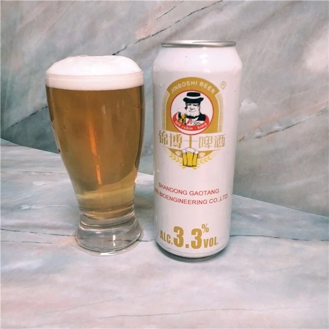 Lager пиво в банах JINBOSHI 4.5% vol 330 мл