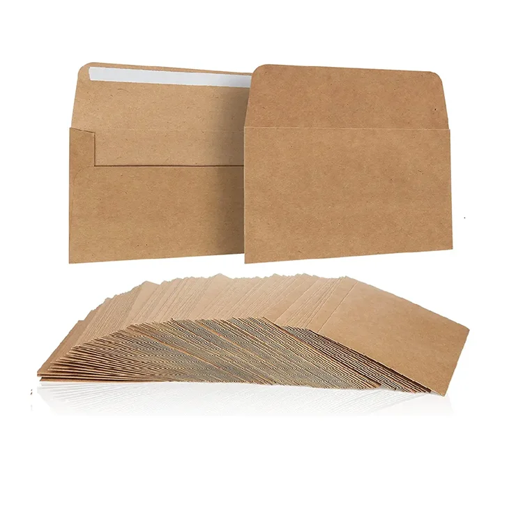 Small Coin Envelopes Square Kraft Paper Envelope