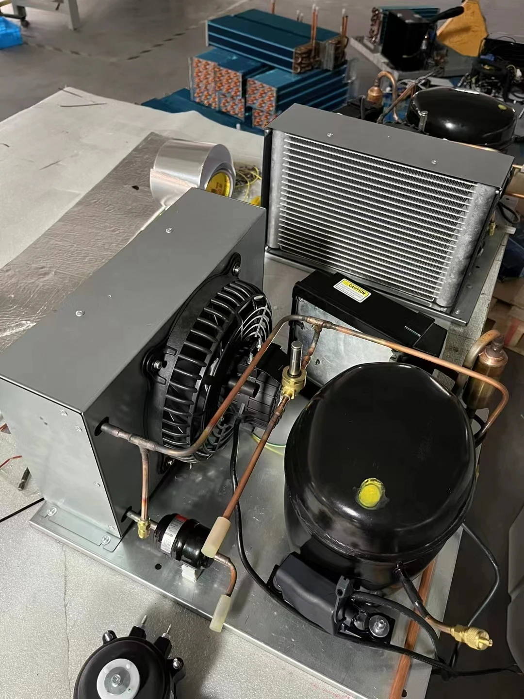Blast Freezer Refrigeration Compressor Unit Low Temperature Refrigerating Unit For Cold Room