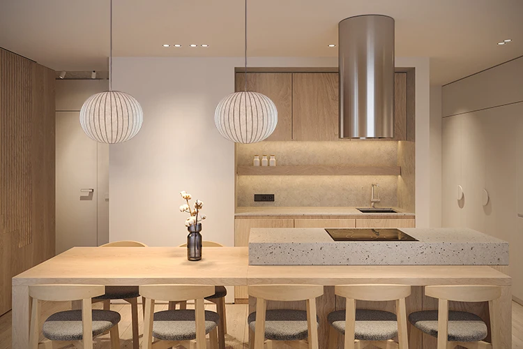 Modern hotel cafe bar cocoon silk chandelier ball chandelier