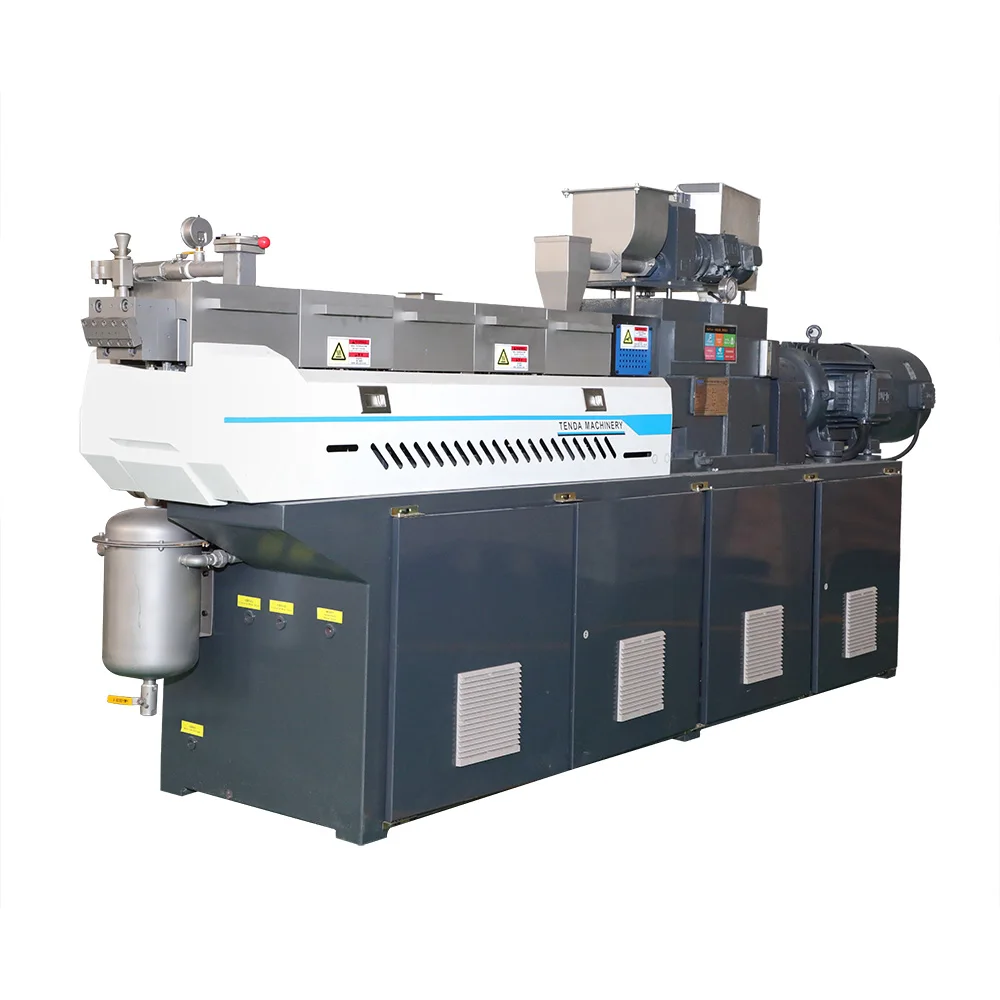 Twin screw lab extruder PA EPDA LLDP PP for granules pelleting