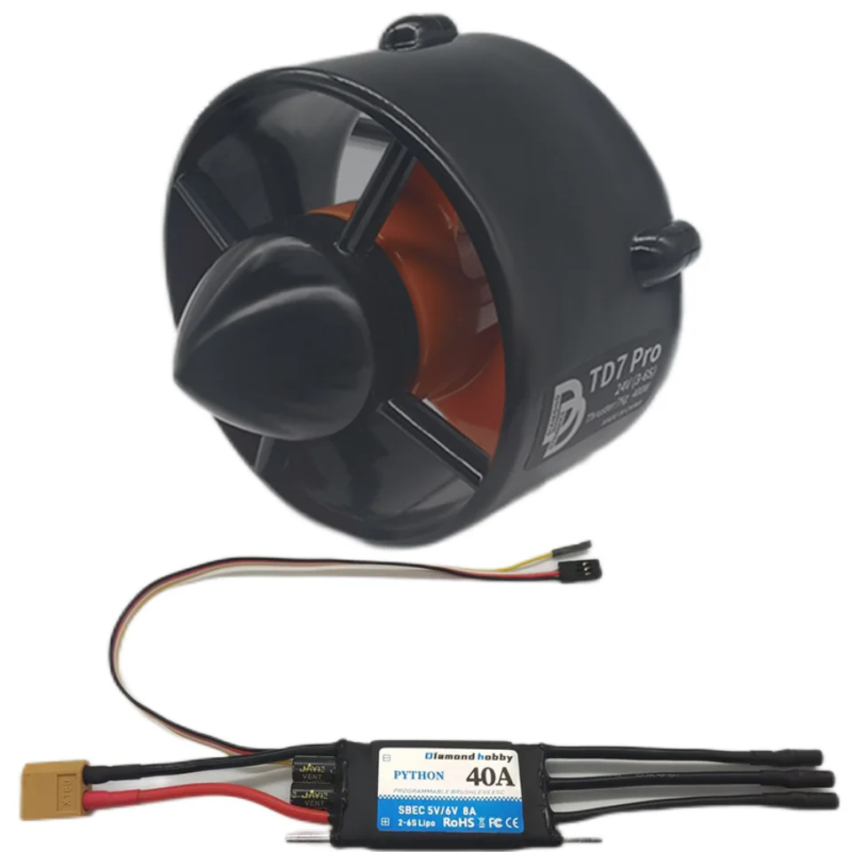 DD TD7Pro 24V integrated underwater ROV thruster waterproof motor with 40A ESC, suitable for underwater robot to detect water