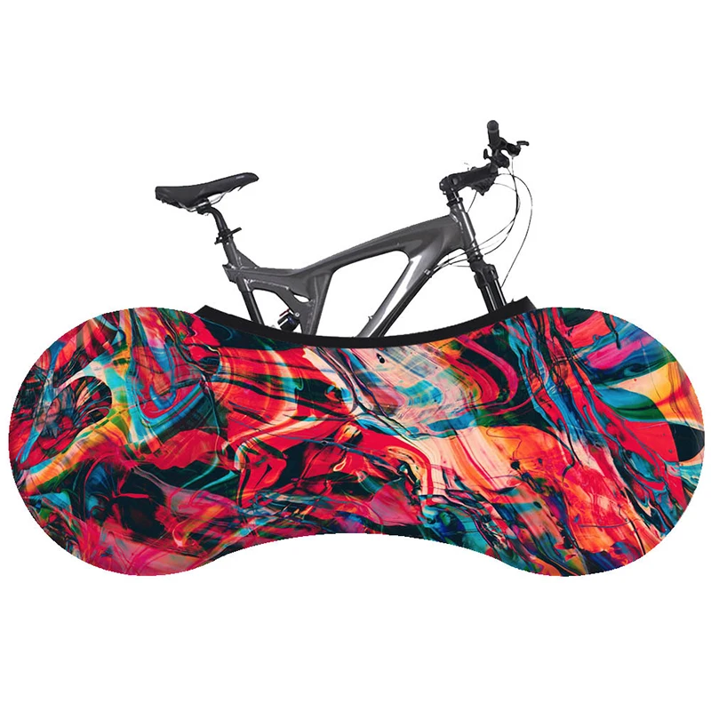 Wholesale Custom High-quality Indoor Outdoor Cycling Cover Elastic Bicycle Bike Wheel Cover