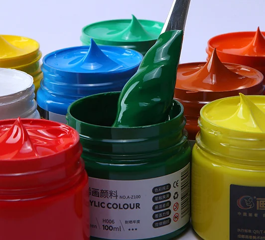 Custom 12/24/36 Colors Acrylic Paint Set Acrylic Color Paint Buy Wholesale 100ml Acrylic Art Paints Prices For Kids