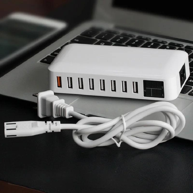 USB зарядное устройство 8 USB зарядная станция мульти порт USB зарядное устройство 60 Вт 8 Порт настольное зарядное устройство