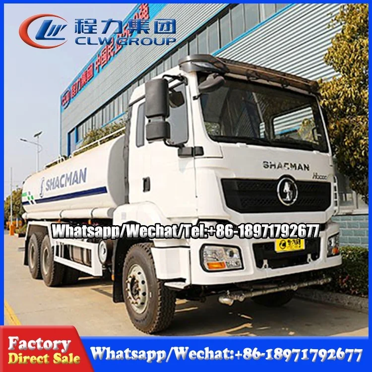 Shacman F3000 Carrier Sprinkler Tank Truck 6x4 25cbm Water Spray Bowser Tanker Truck For Sale