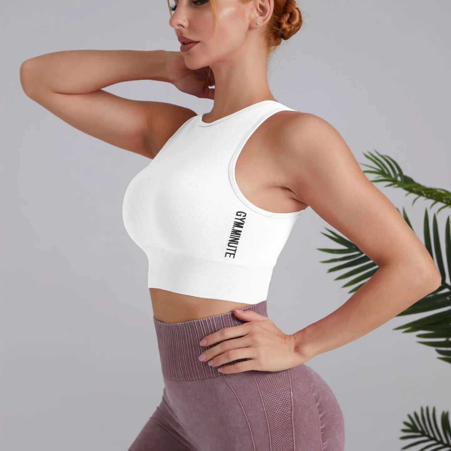Yoga Bra Vest Without Chest Pad Breathable Shock-proof Running Top Back Quick Drying Fitness Sleeveless T-shirt