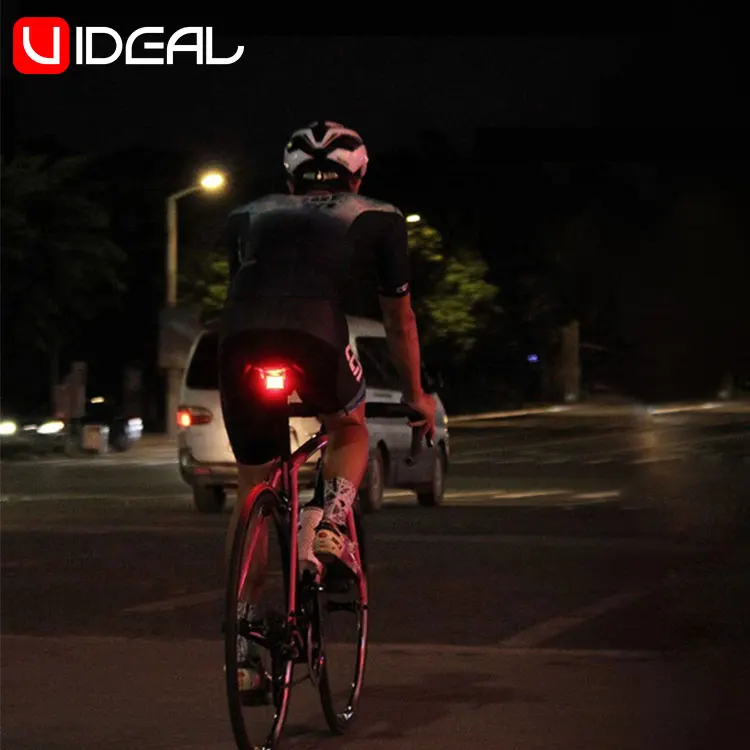 USB safety mini bicycle tail light 50lm led tail lights red cob rear lights