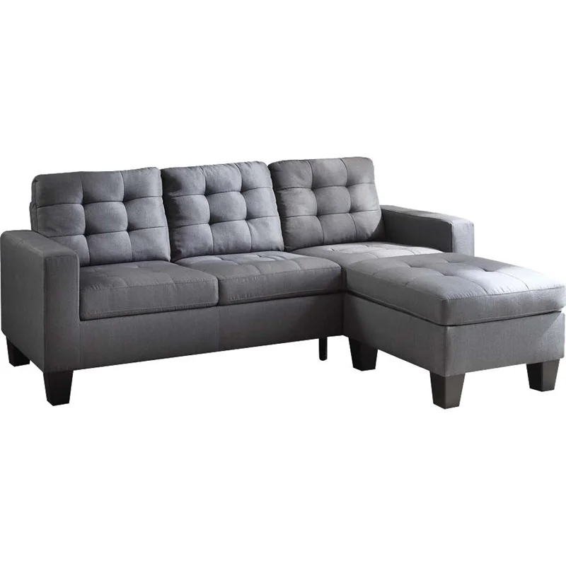 HANYEE Modern L - type cloth - made American sofa and bed - Angle folding sofa
