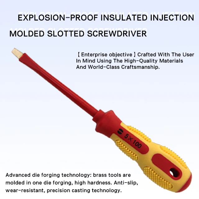 X-SPARK  Injection Slotted Screwdriver hand tools non sparking tools