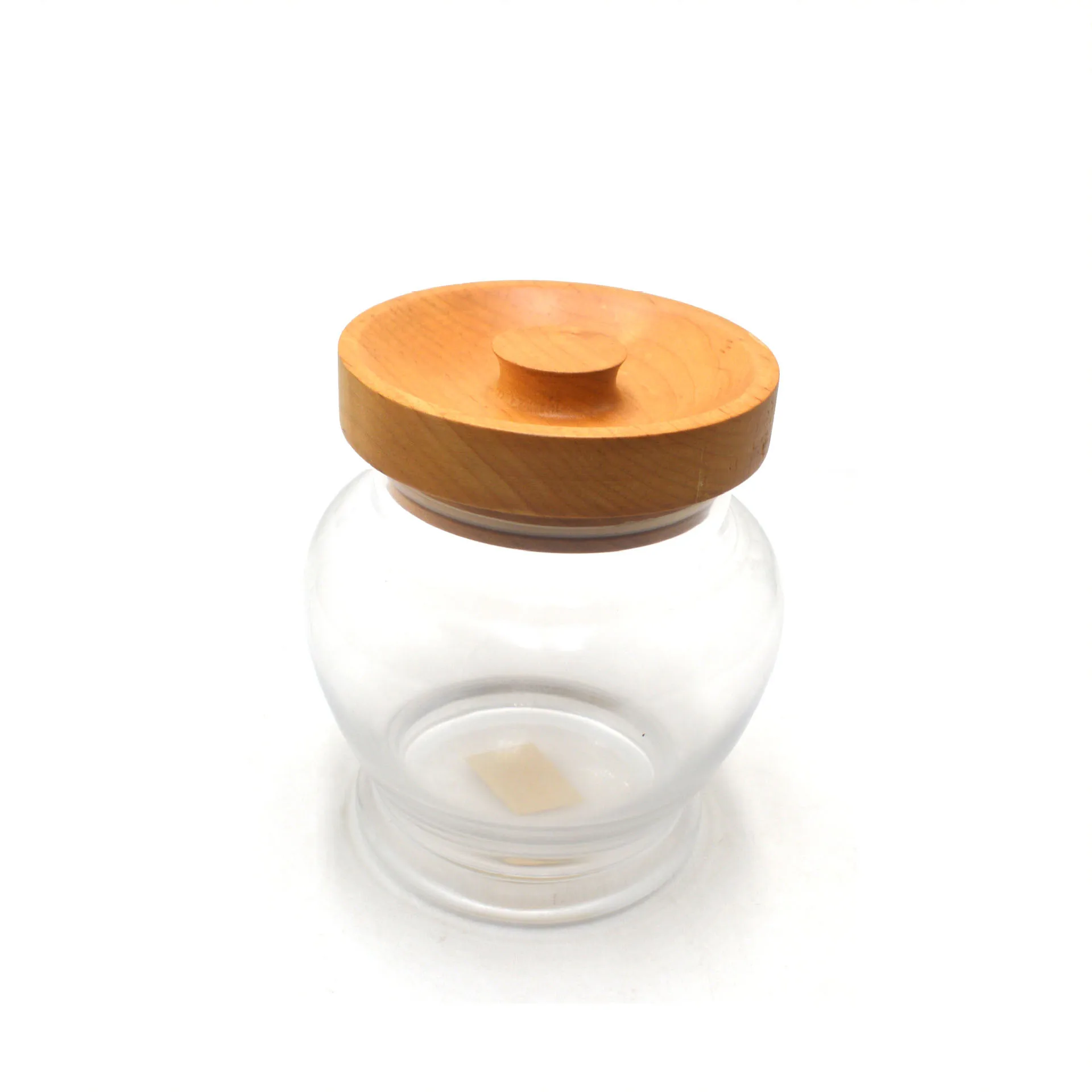 Custom wooden lid bamboo lid Size  glass jar  glass bottles Perfume Glass Bottle Wood Lid