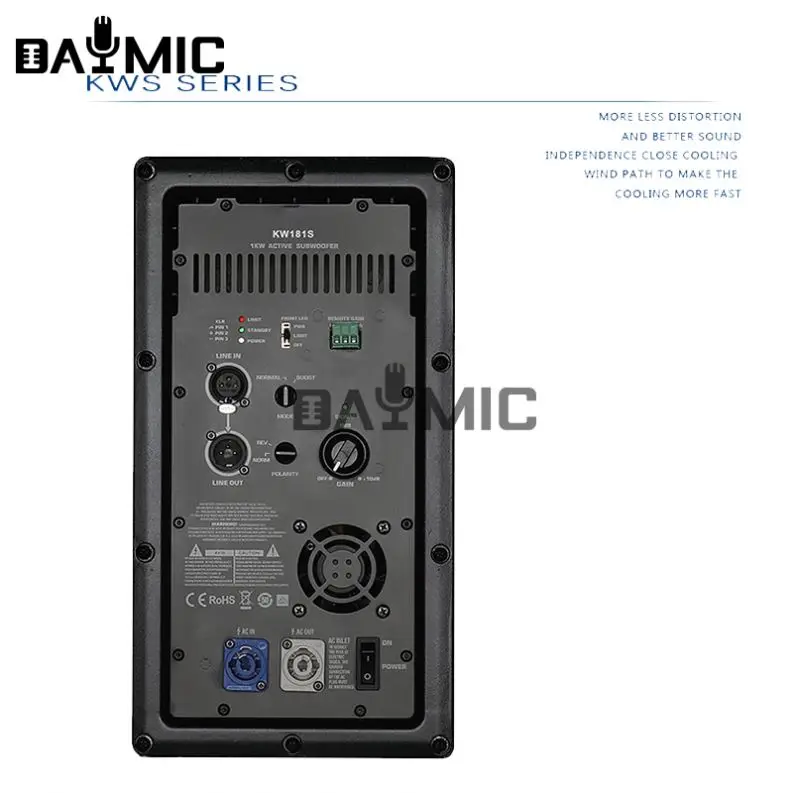 1000W Class D Active Subwoofer Power Amplifier Module for 18 Inch Speaker