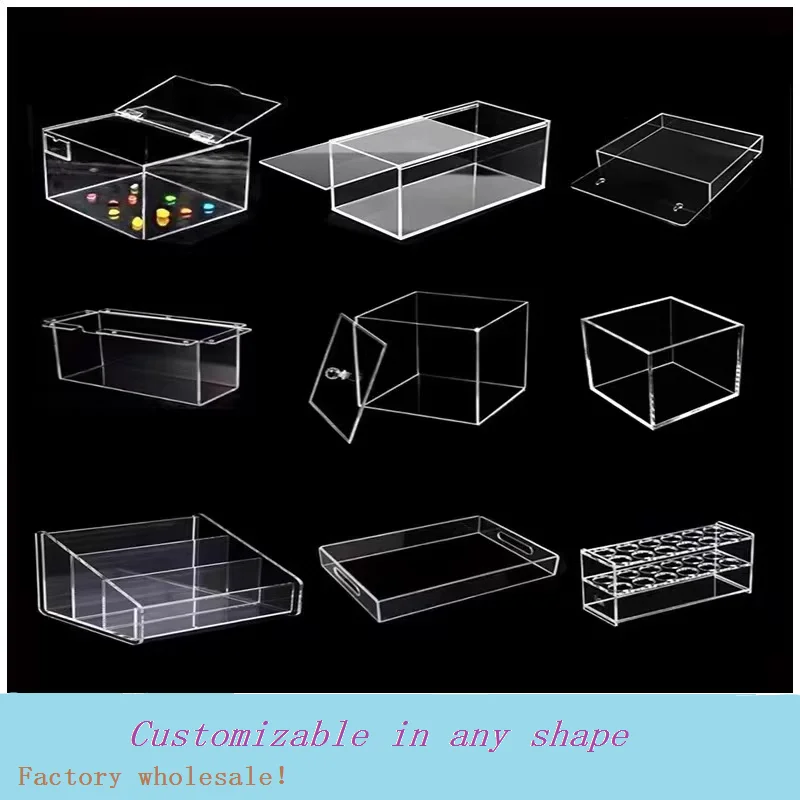 Jihong Wholesale Acrylic Storage Rack Trapezoidal Design Display Rack Suitable For Supermarket Cosmetics Display Customizable