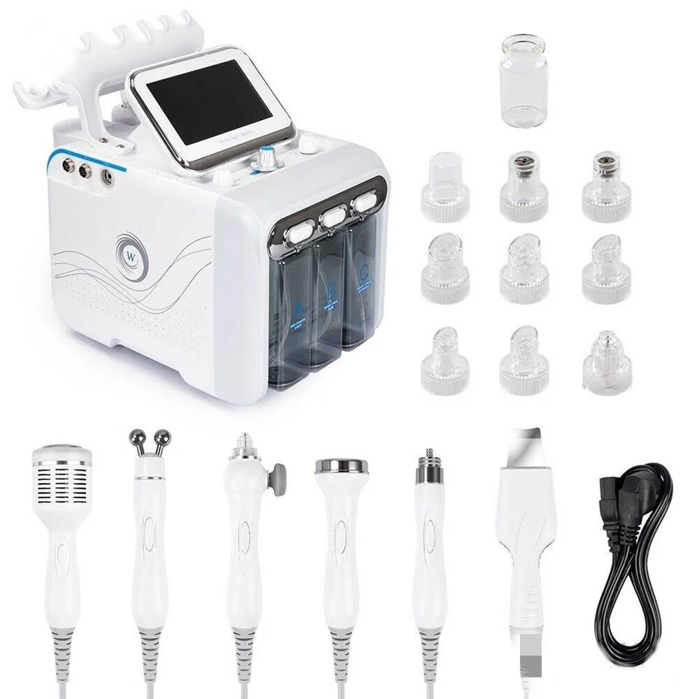 6 in 1 H2O2 Hydro Microdermabrasion Hydra Oxygen Aqua Crystal Dermabrasion Machine