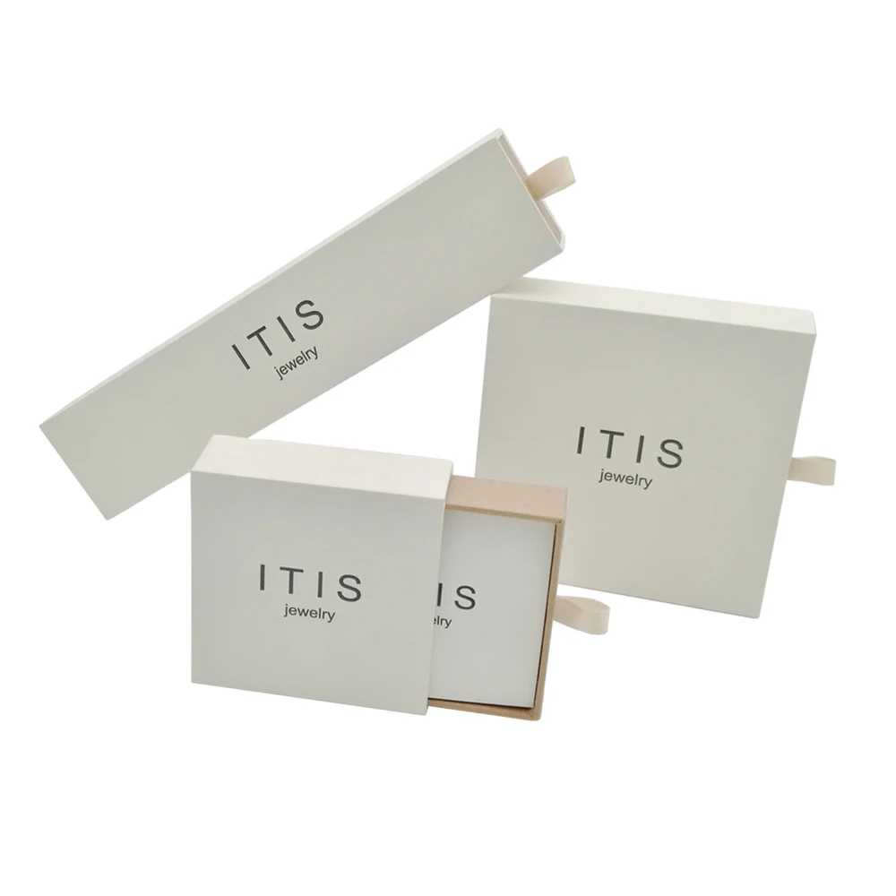 Custom logo luxury ring packaging gift jewerly box