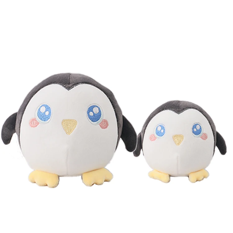 D KING Soft Stuffed Plush Animal Toy Cute Blue Seal Round Plush Toys for Kids