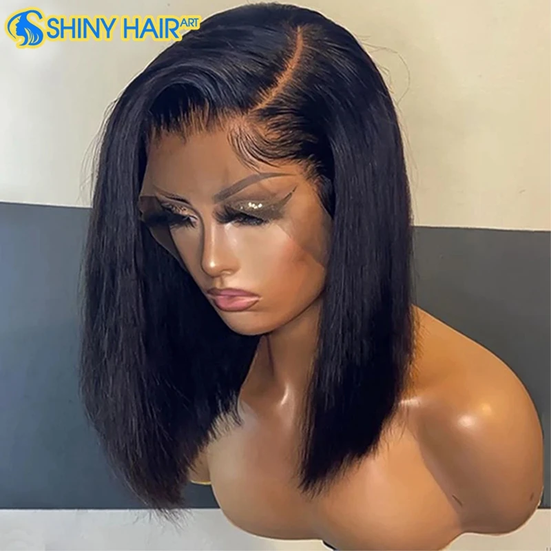 Wholesale Peruvian Bob Lace Front Human Hair Wig,Transparent Glueless Virgin Curly Bob Wigs,Cheap 4*4 Lace Closure Short Bob Wig