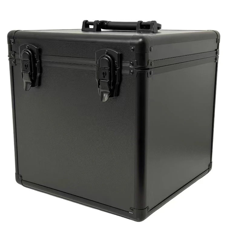 Factory Wholesale Custom Aluminum Vinyl Record /DVD Carrying Case With Combination Lock DIY Foam Protective Flight Toolbox