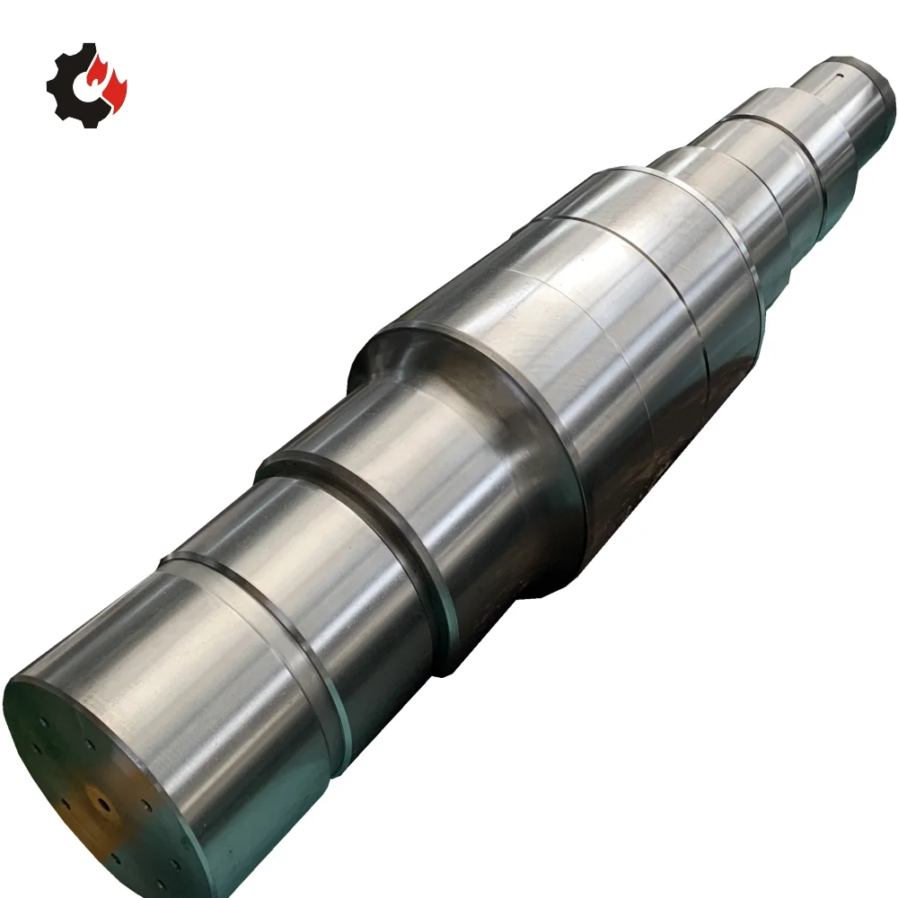 Wangli Custom forged steel support roller shaft main drive large roller shaft