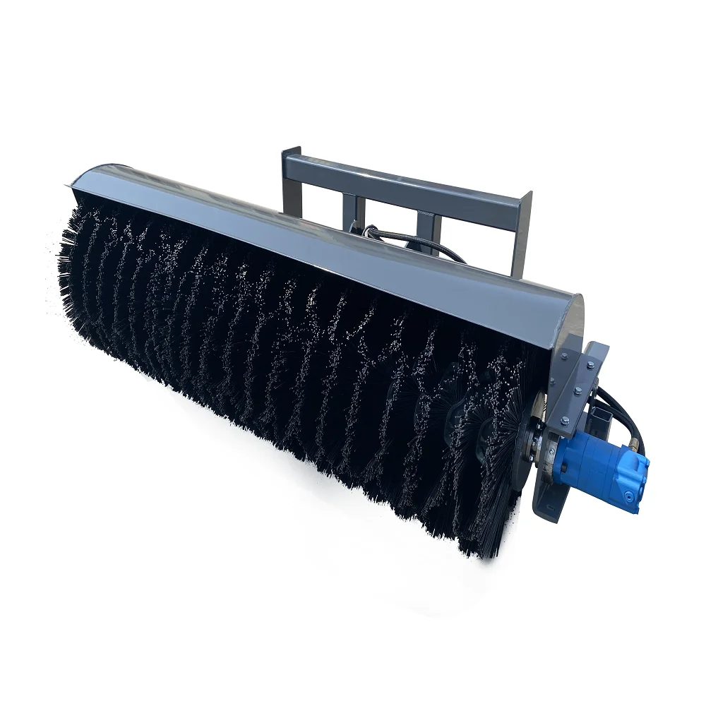 AGT Angle Broom Skid Steer Loader Sweeping Angle Broom for Cleaning Road Snow