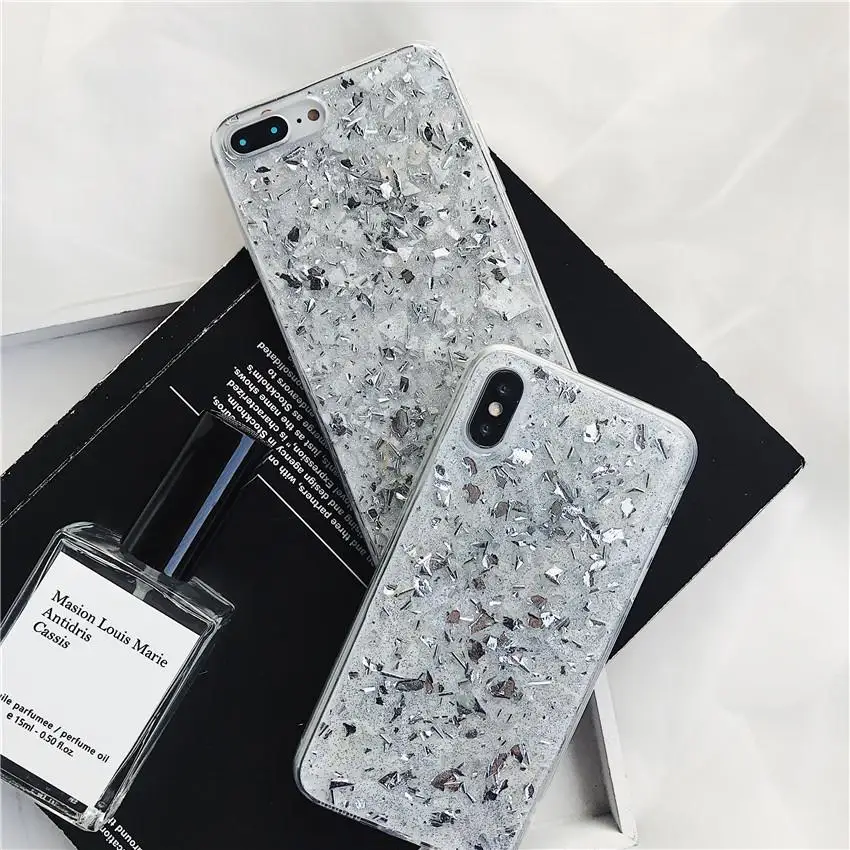 Silver Foil Soft TPU Protective Luxury Designer Cellphone Accessories Phone Case Mobile Cover For ipone 13 pro max samsung a71