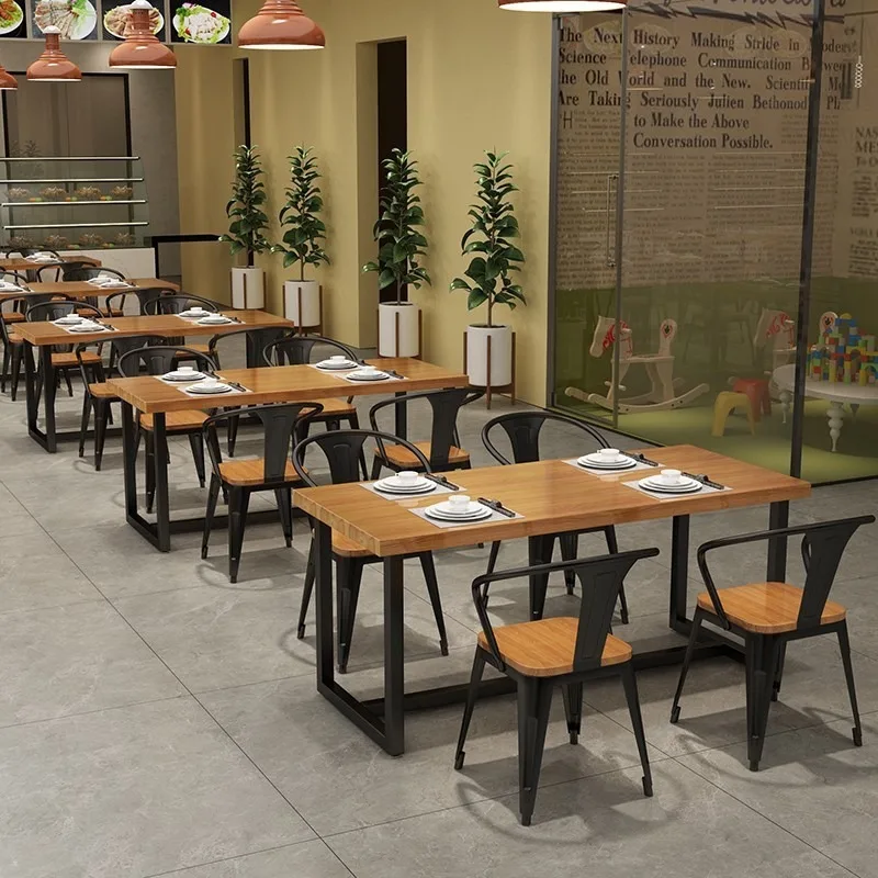 Wooden Dining restaurant booth seating 1 Table and 4 Chair Sets Outdoor Garden Indoor Commercial Function 6/12/10 Seater