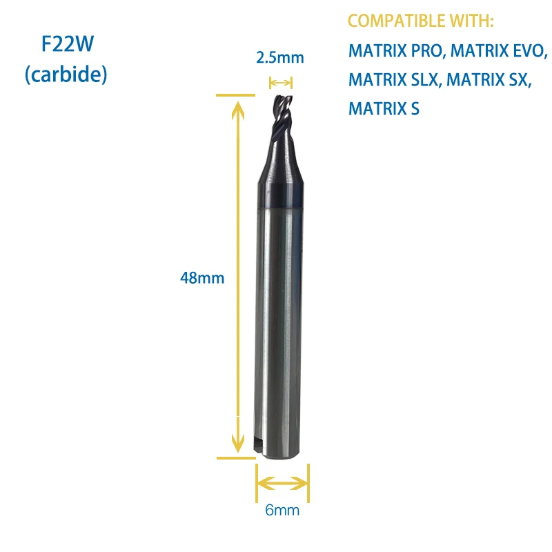F3W F44W F22W F30W F1.25W Cutter Compatible WIth SILCA Matrix Key Duplicator Machine Locksmith Tool