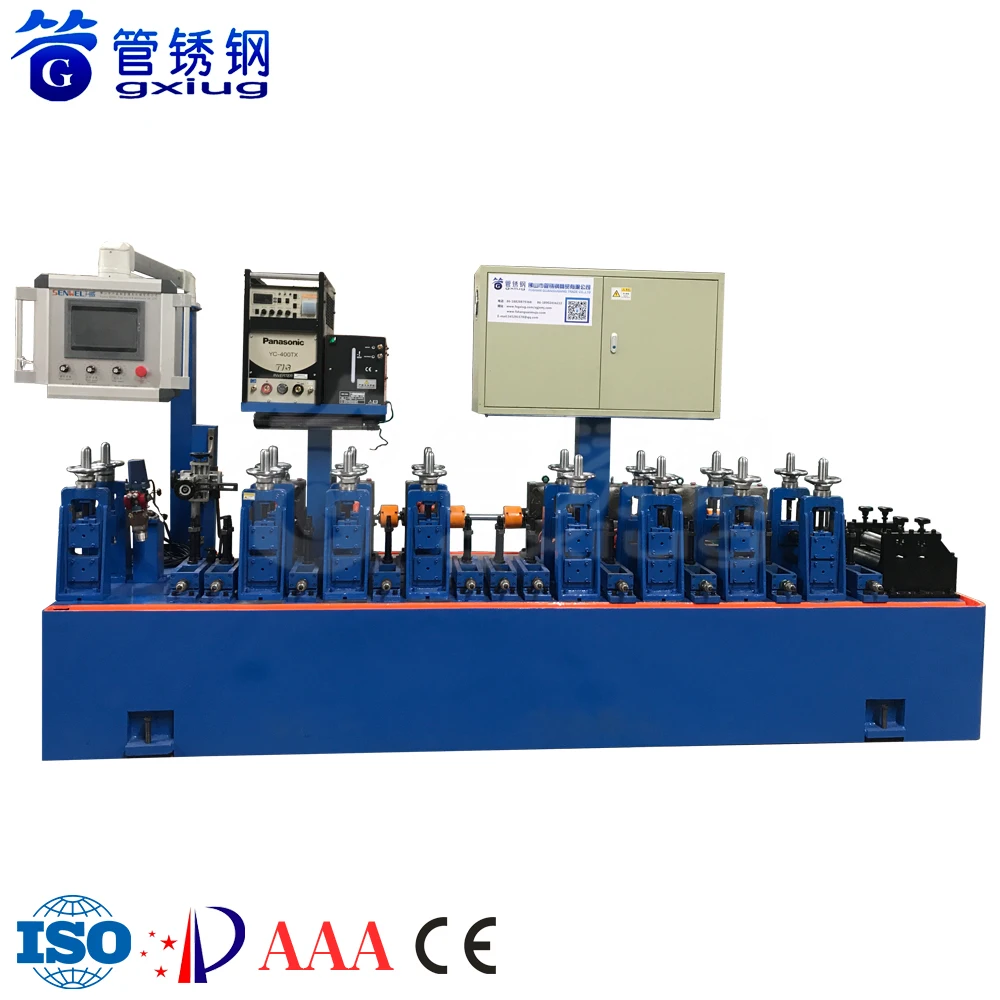 High Speed Stable Production Line machinery Of Stainless Steel Pipe Making Machine Welded Tube Mechanics Manufacturing Supplier