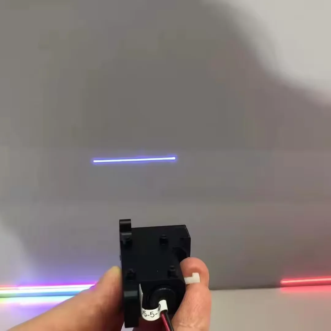 Power Adjustable Line Laser Projector 450nm 100mW 200mW  With TTL PWM Modulation Laser Blue Line Module