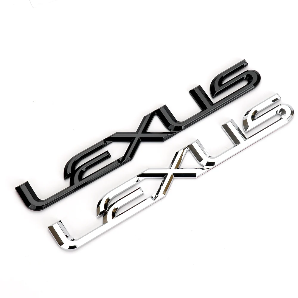 Lx470/570 Metal Letters Mini Custom Plastic Number Logo 3D Car Stickers Chrome Badge
