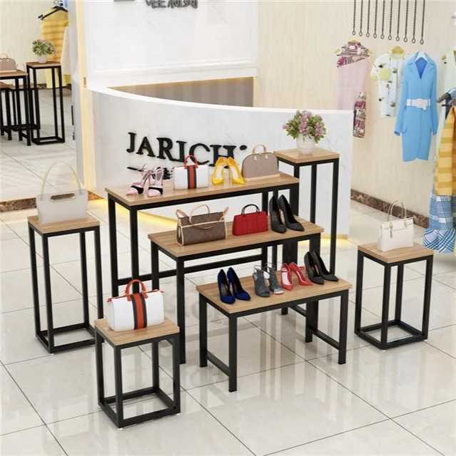 OEM Flower shop high and low display stand with water table holding bouquet