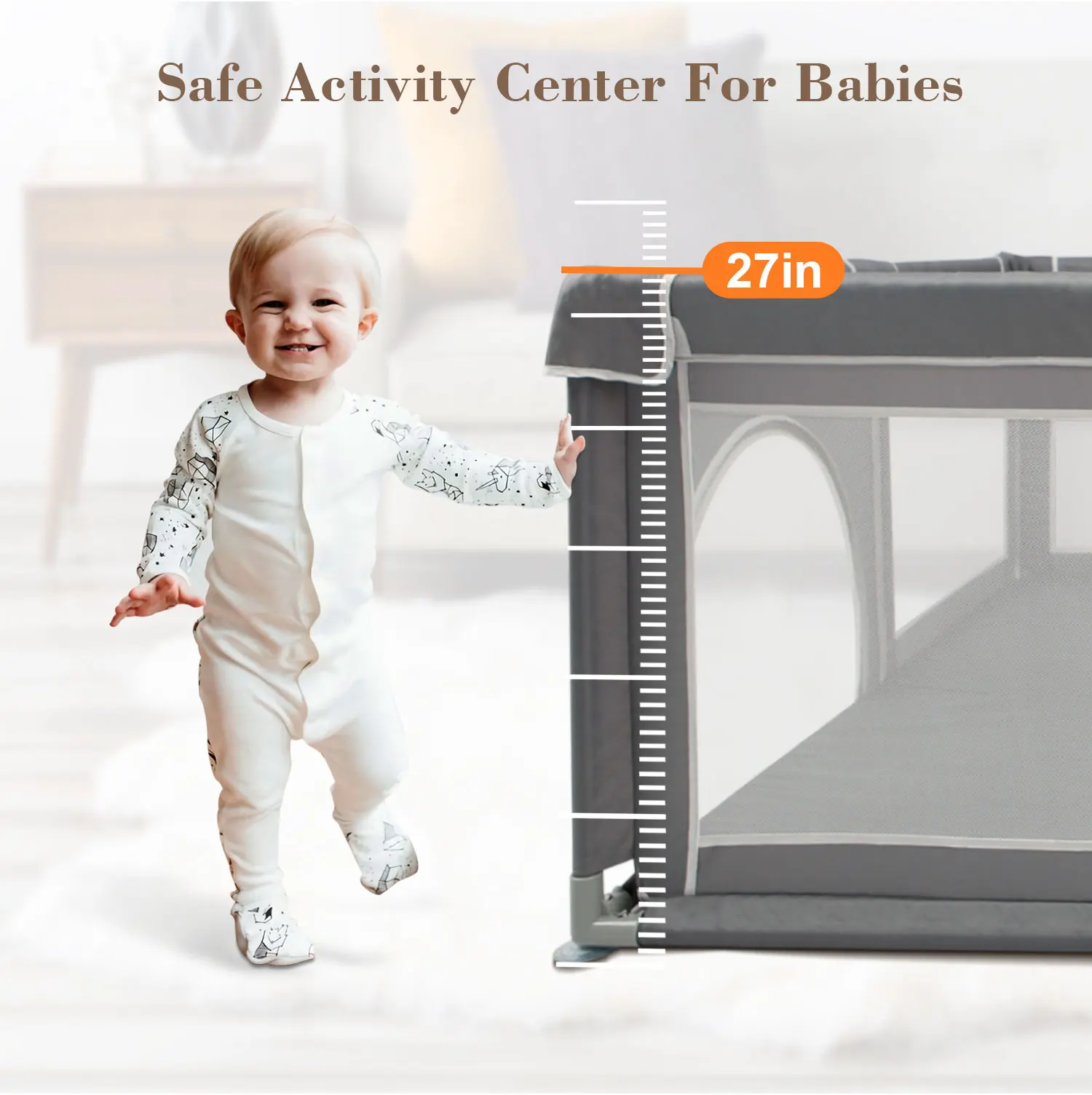 2024 Kids Playpen Safety Play Yard Fence Baby Playpen