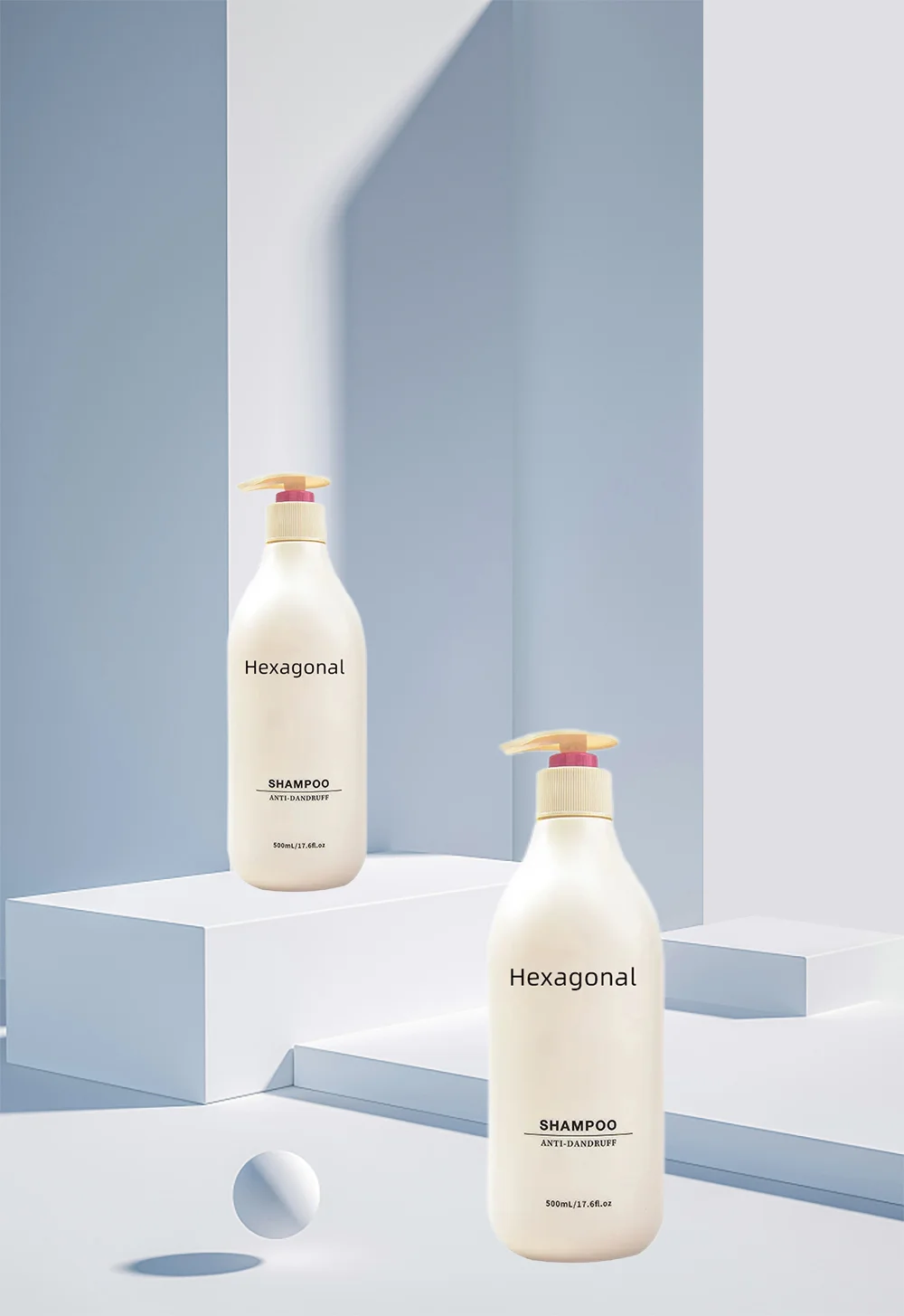 Dandruff Treatment  Organic Natural Hexagonal  Shampoo OEM/ODM