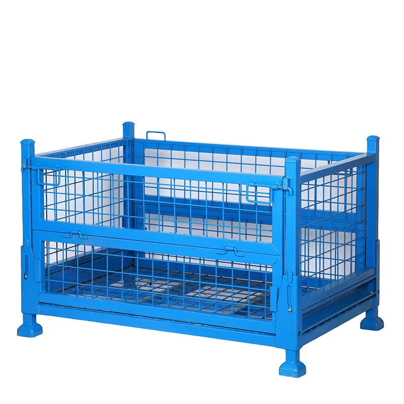 900KG Durable Steel Metal Pallet Cage Customizable Warehouse Logistics Handling Storage Storage Cargo Storage Equipment