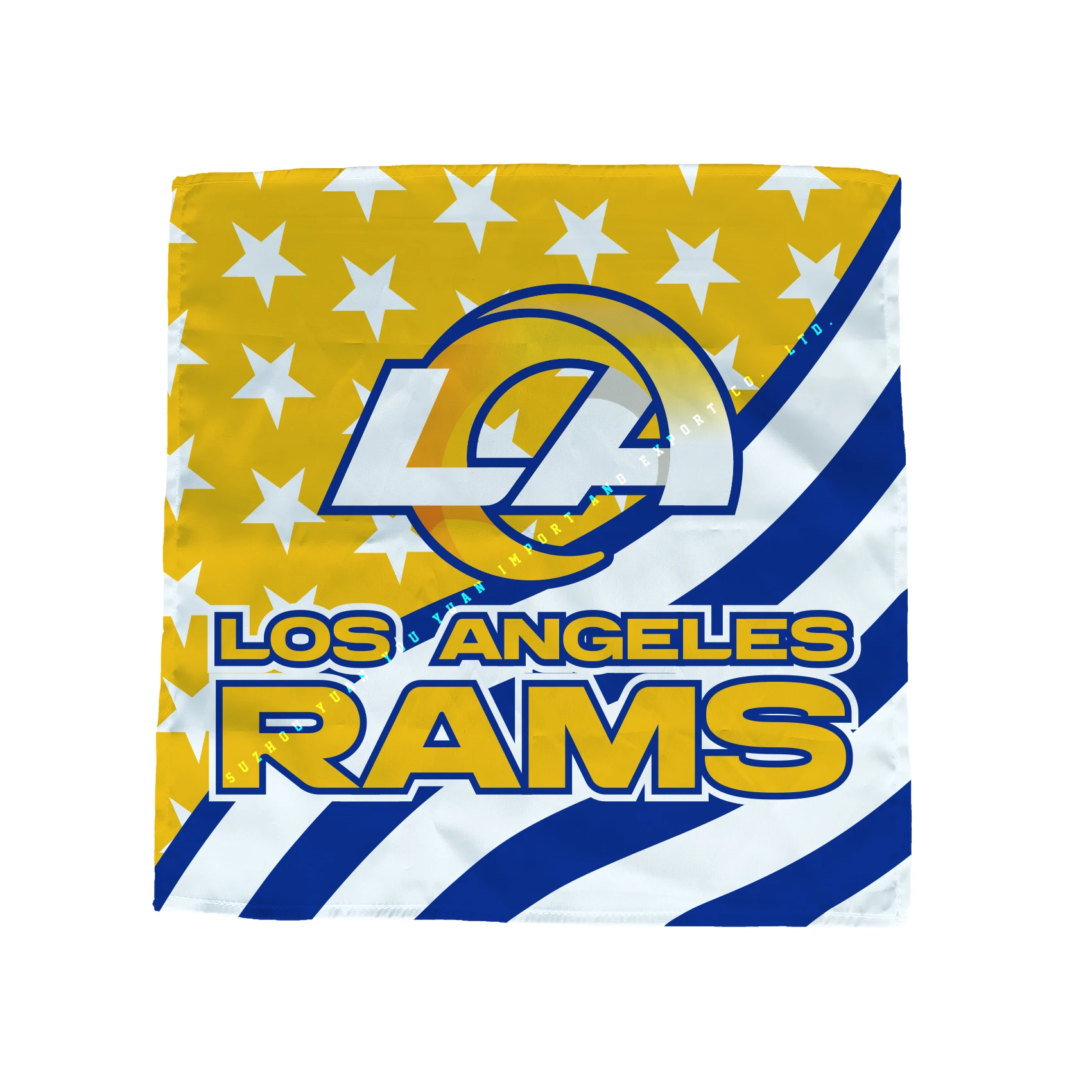 30x30cm 55x55cm 90x90cm  Los Angeles Rams  Multifunction Durable Use  Bandana custom magic square headband large handkerchief