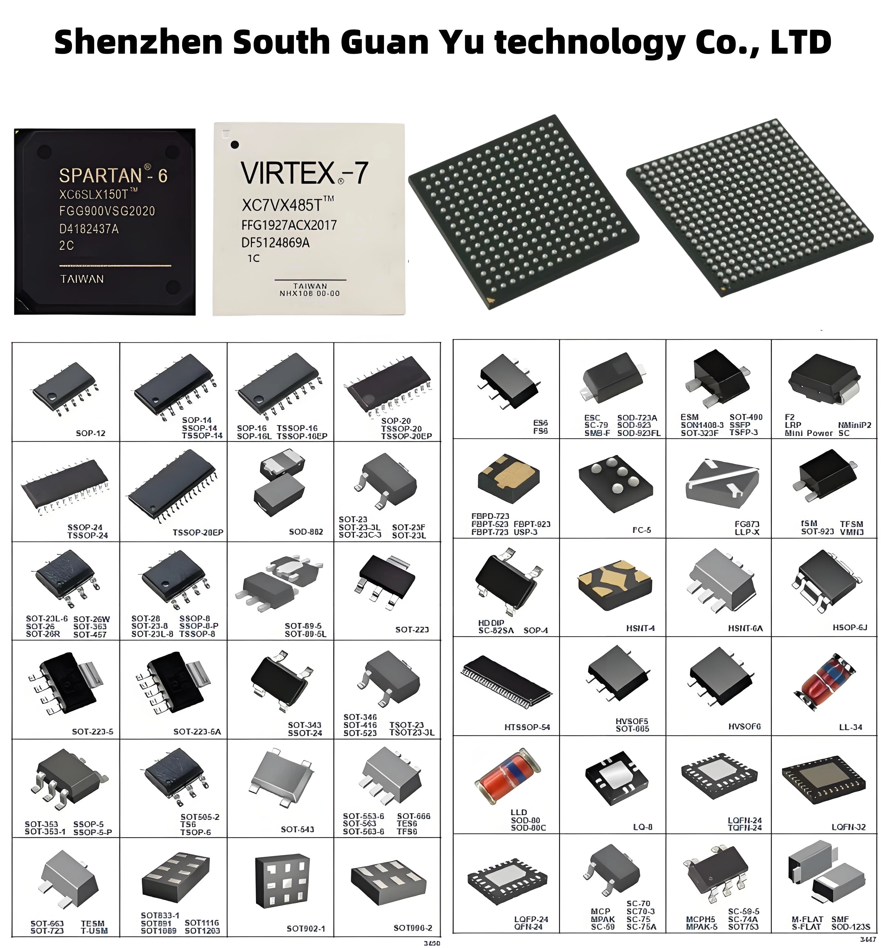 South Guan YU XC7A200T-1SBG484C   XC7A200T  package FBGA-484  FPGA programmable Gate array chip original spot
