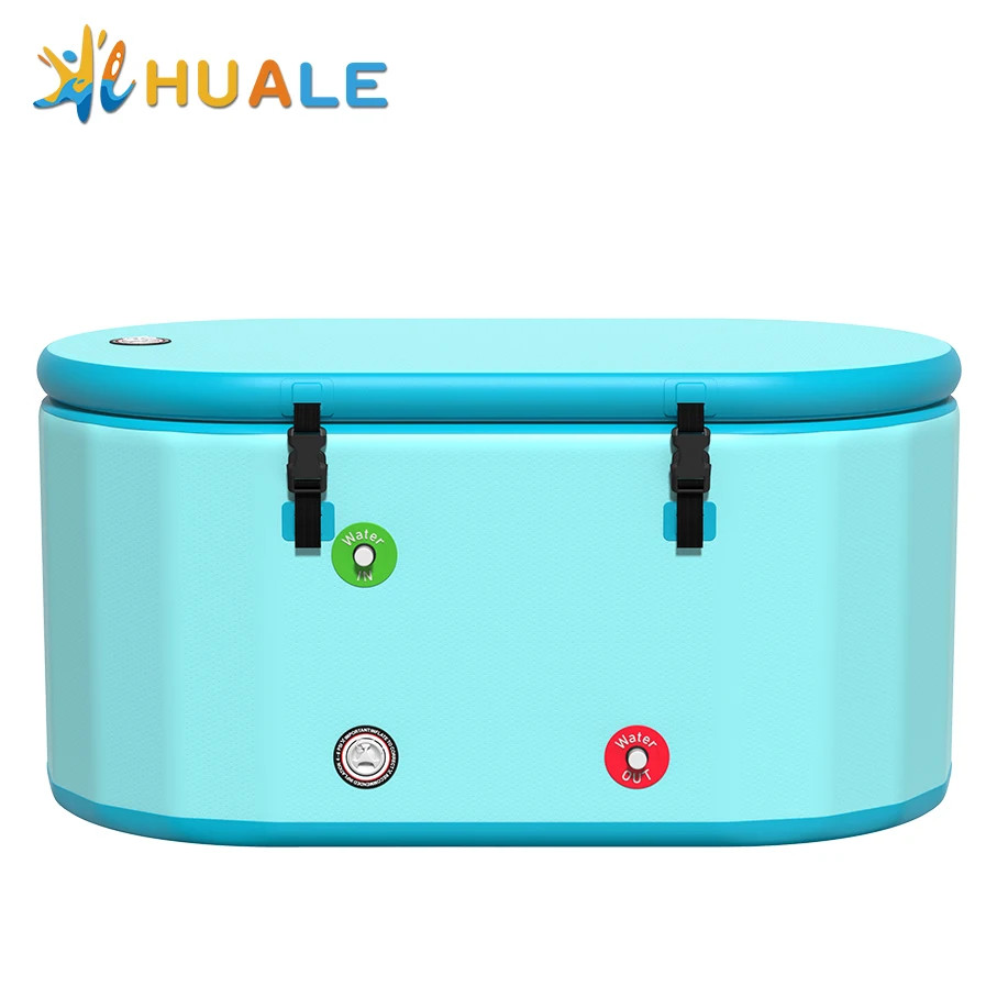 China Supplier Customized Cold Plunge Inflatable Ice Bath Portable Plunge Recovery Water Treatment From Ice Barrel For Kids