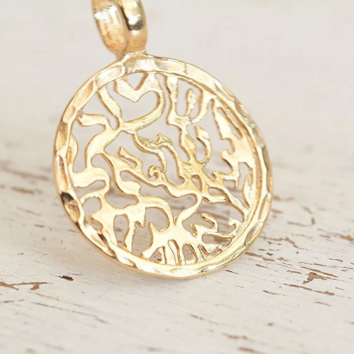 Stock Available Shema Israel 316l Stainless Steel Necklace Nickel Free 18k Gold Plated Jewish Jewelry Delicate Charm Necklace
