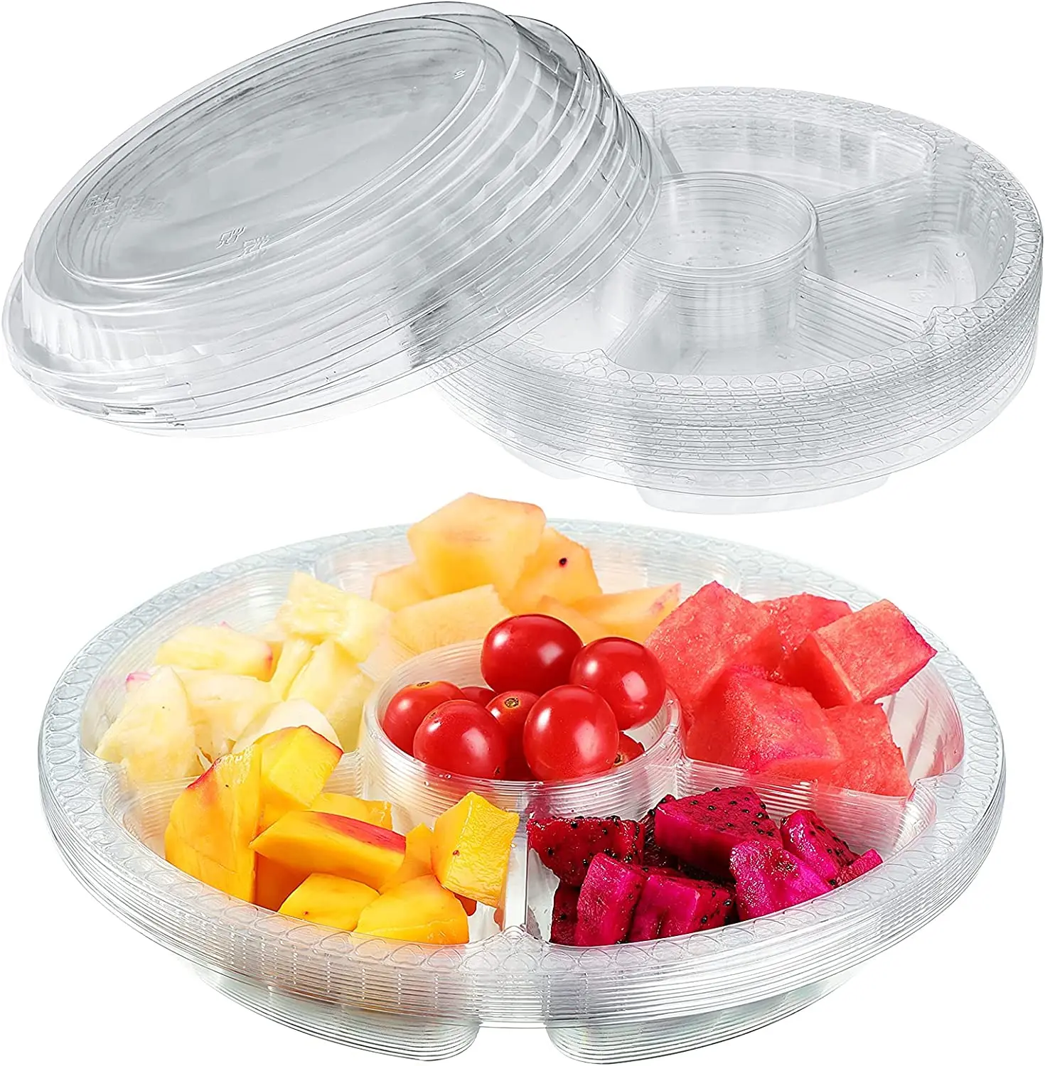 New On Market Customized Fresh Fruit Packing Boxes Disposable Plastic Clamshell Kiwi Fruit Packaging Container Box