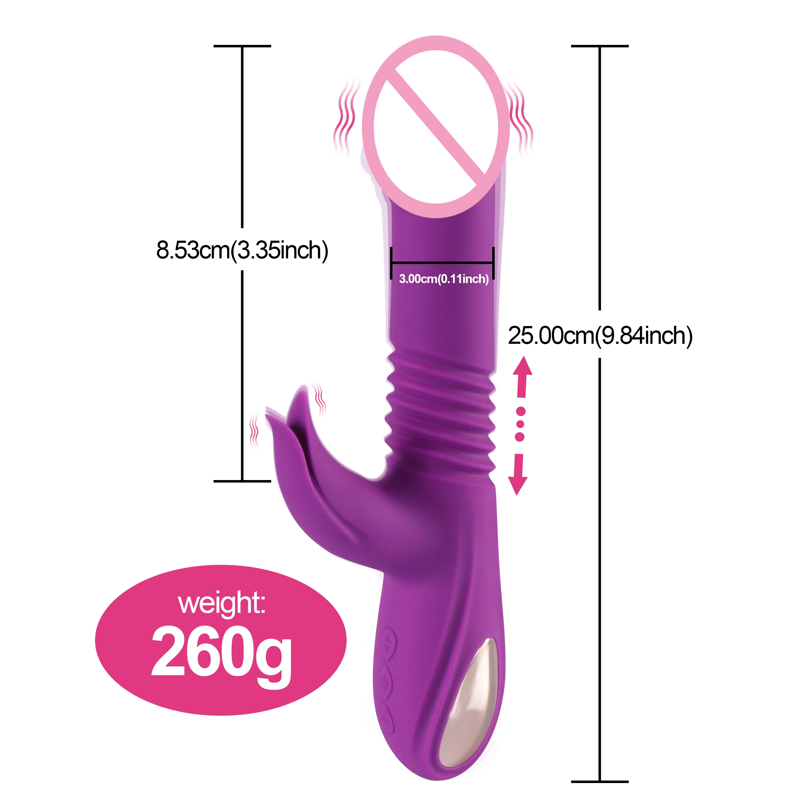 Hot Selling Stretch Vibrator Dildo  Clitoris Sucker Clitoral Stimulator Telescopic Sucking Vibrator G Spot Adult Sex Toys